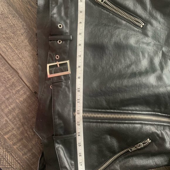 Noize Vegan Leather Shearling Jacket - NWOT - Picture 7 of 8
